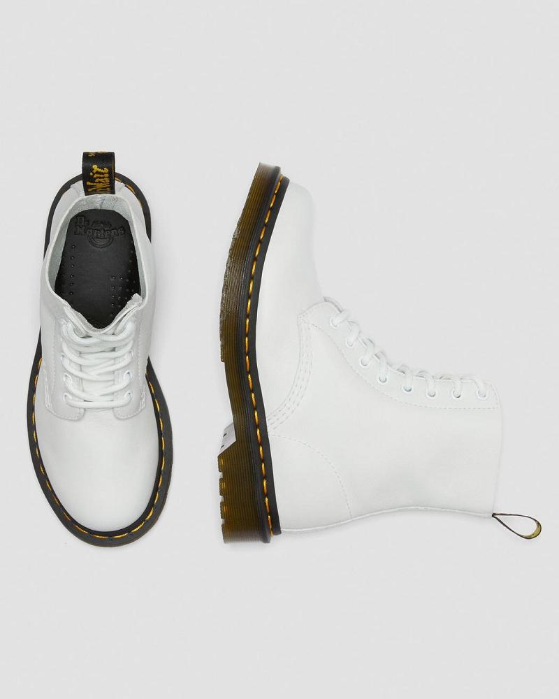 Botines Dr Martens 1460 Pascal Virginia Cuero Mujer Blancos | MX 88EBC